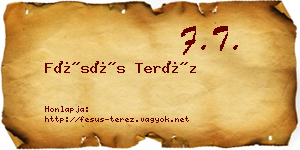 Fésüs Teréz névjegykártya